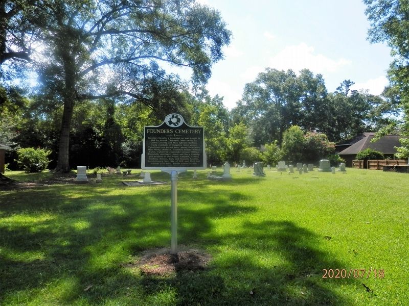 Founders Cemetery Marker image. Click for full size.