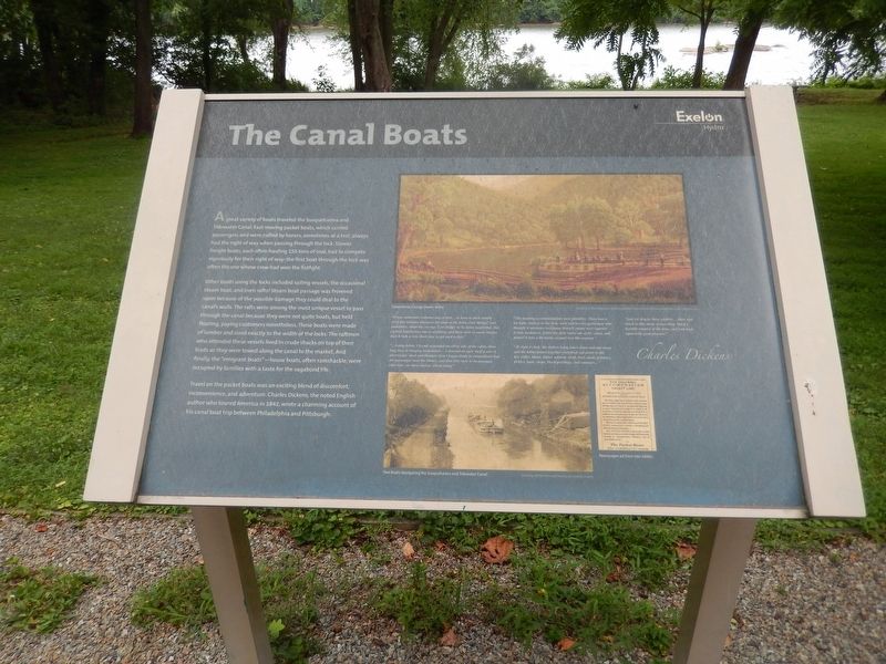 The Canal Boats Marker image. Click for full size.