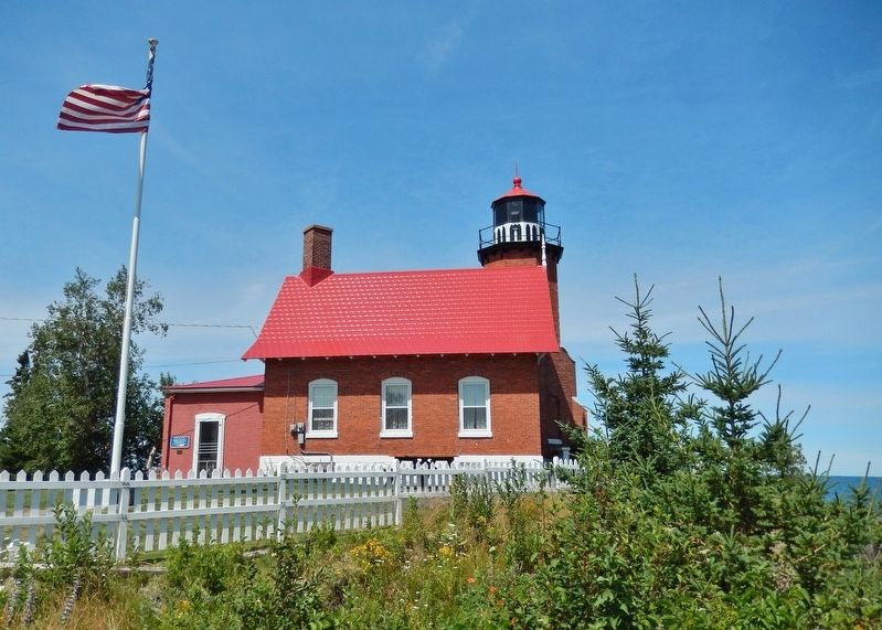 Eagle Harbor Lighthouse (<i>south elevation</i>) image. Click for full size.