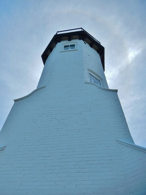 Eagle Harbor Lighthouse (<i>northeast/lakeside elevation</i>) image. Click for full size.