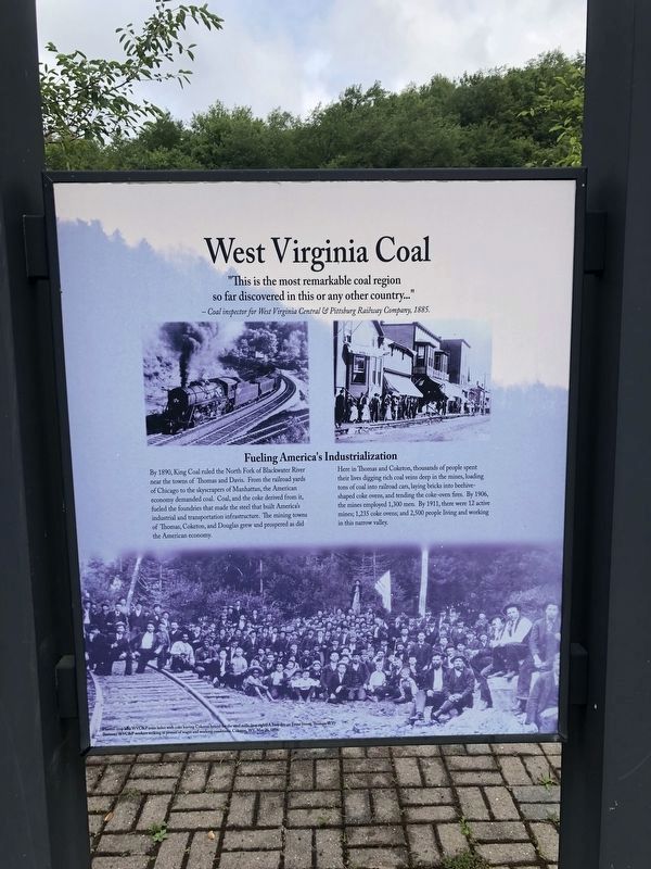 West Virginia Coal Marker side of the marker image. Click for full size.