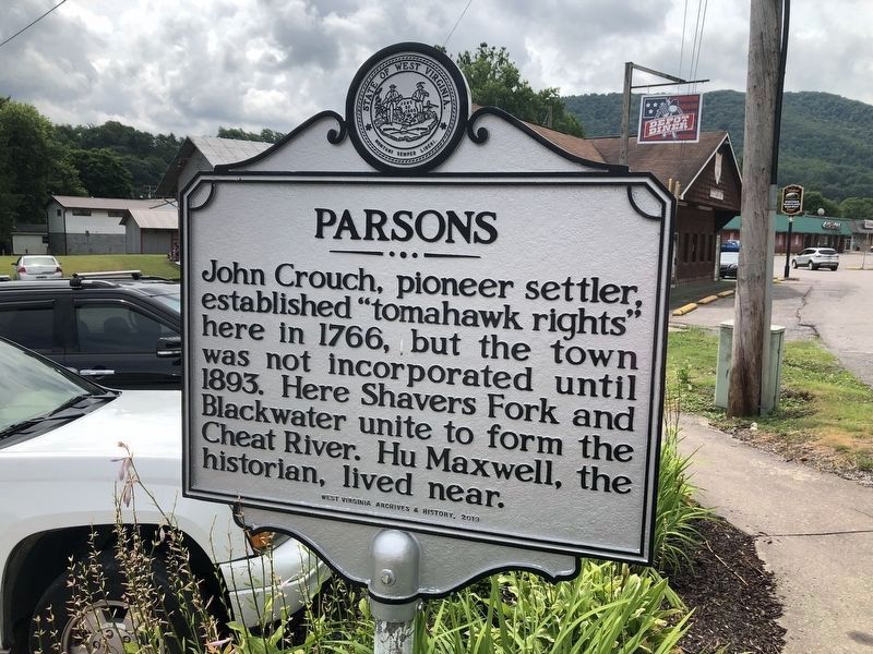 Parsons side of the marker image. Click for full size.
