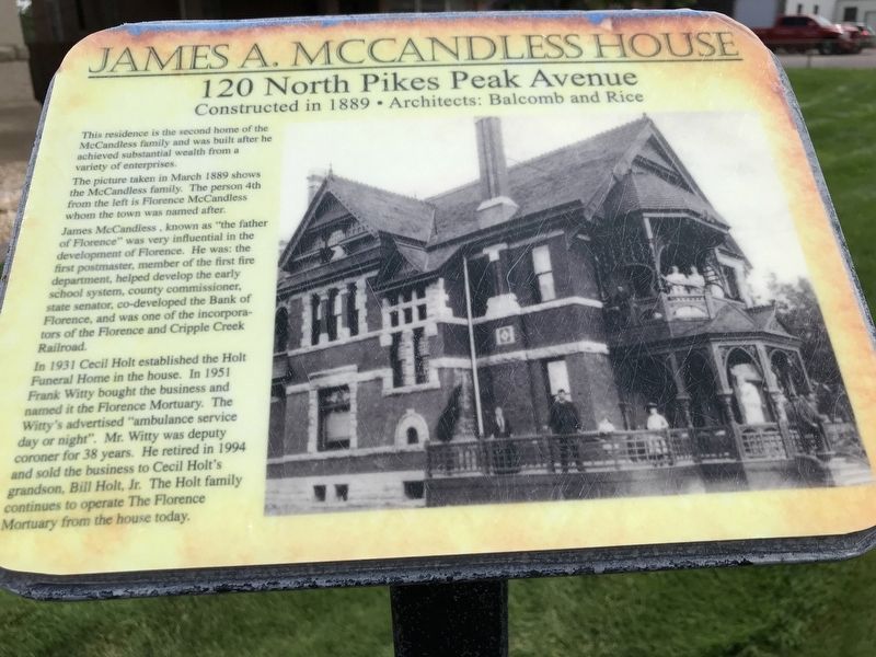 James A. McCandless House Marker image. Click for full size.