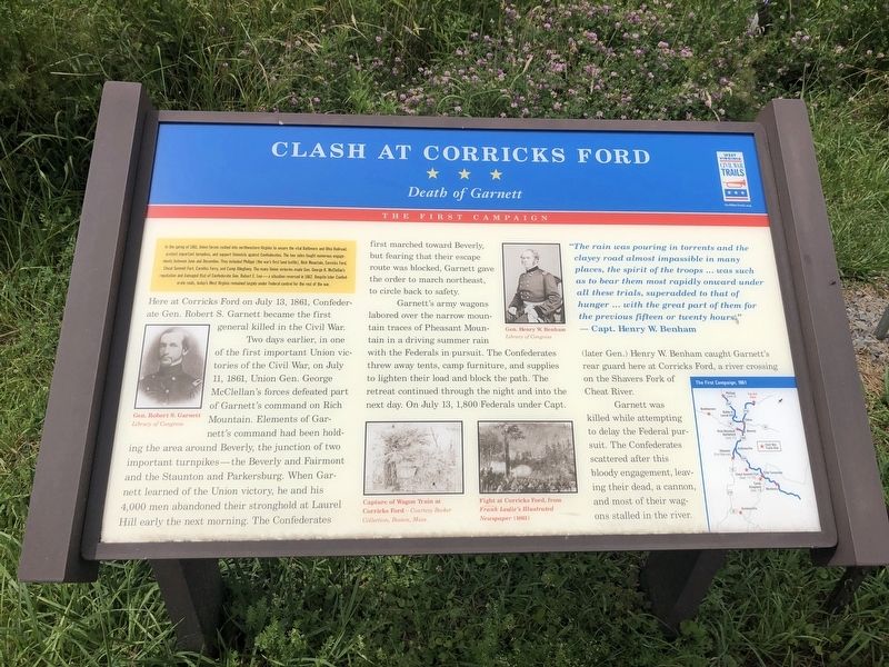 Clash at Corricks Ford Marker image. Click for full size.