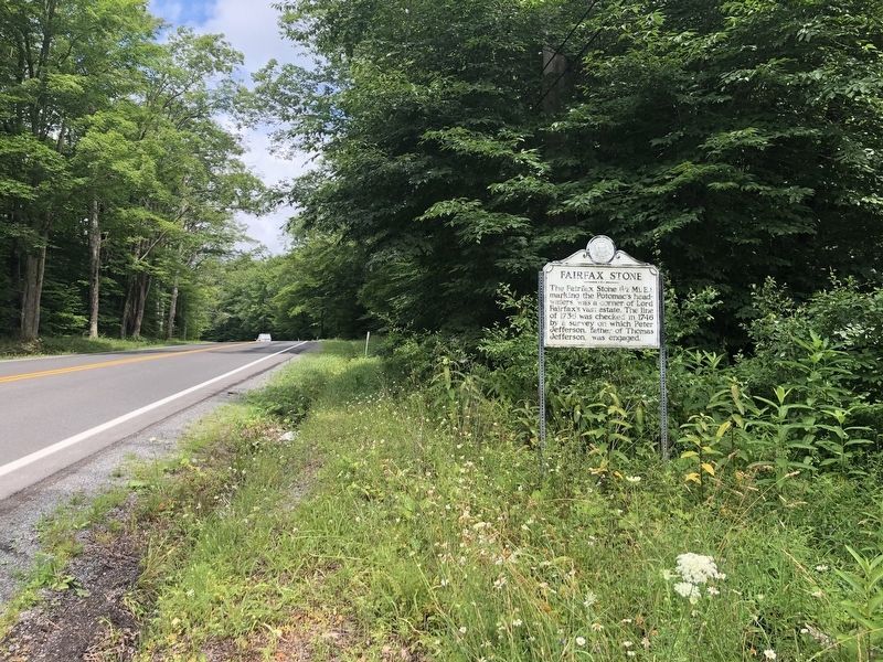 Fairfax Stone Marker. Click for full size. Fairfax Stone Marker image. Click for full size.