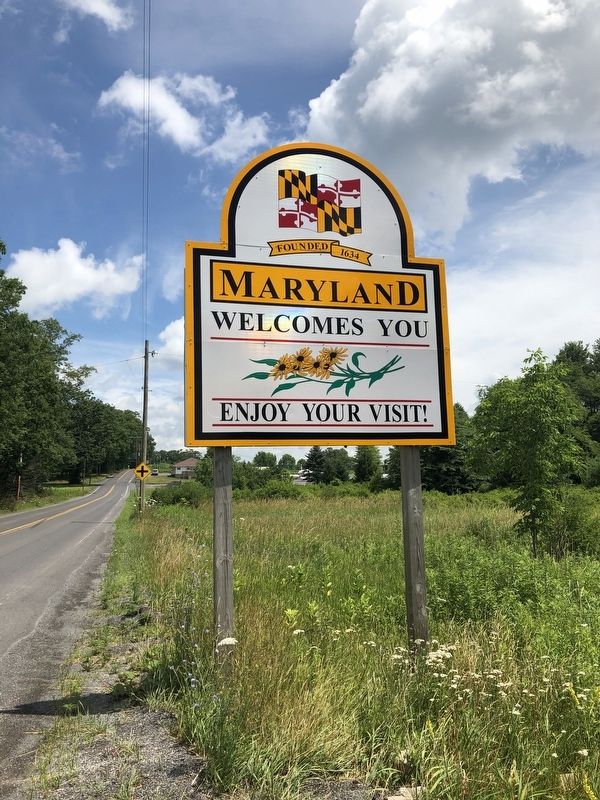 Maryland Welcome Sign image. Click for full size.