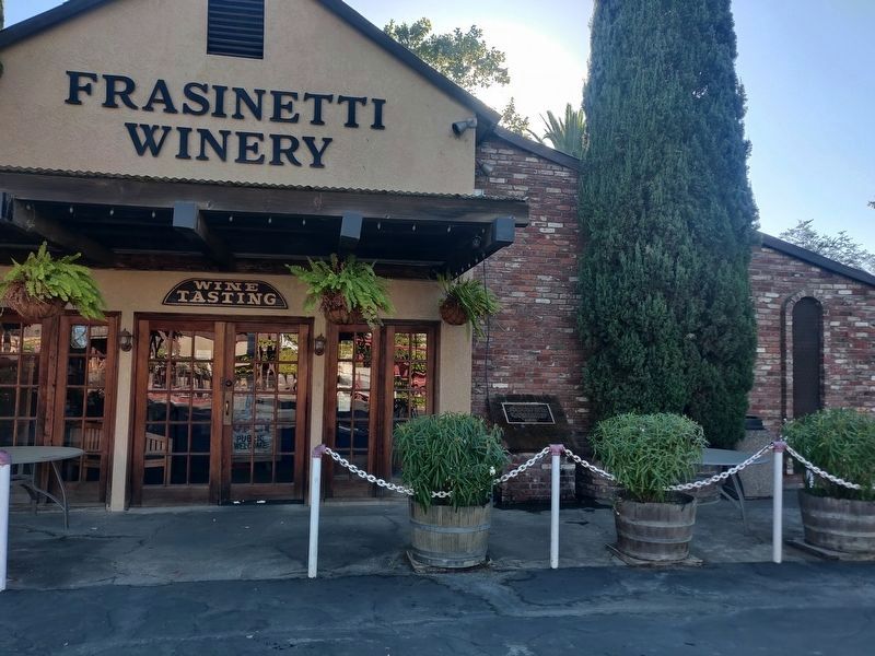 Frasinetti�s Winery Marker image. Click for full size.