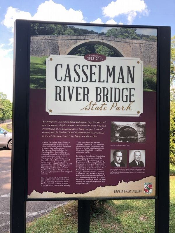 Casselman River Bridge State Park Marker image. Click for full size.