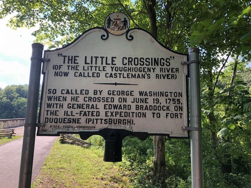 "The Little Crossings" Side of Marker image. Click for full size.