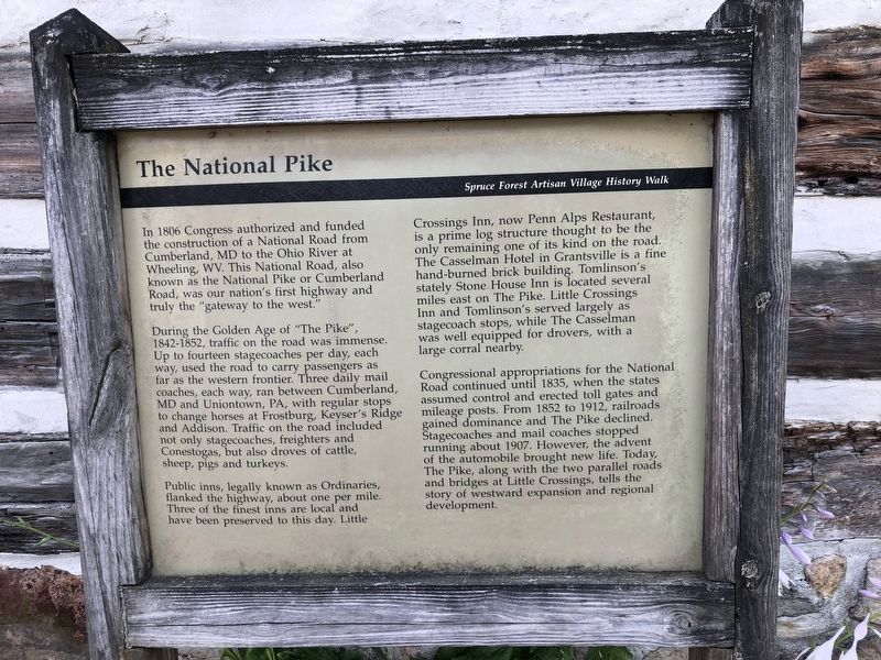 The National Pike Marker image. Click for full size.