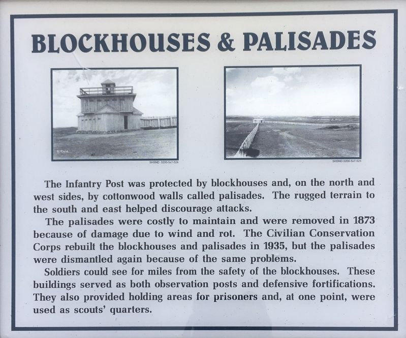 Blockhouses & Palisades Marker image. Click for full size.