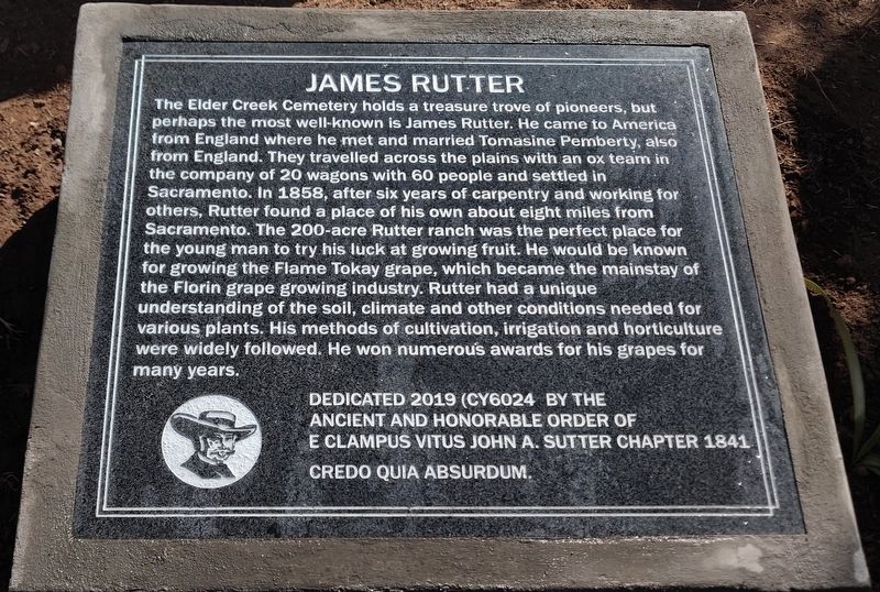 James Rutter Marker image. Click for full size.
