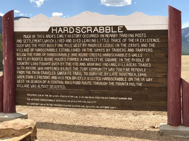 Hardscrabble Marker image. Click for full size.