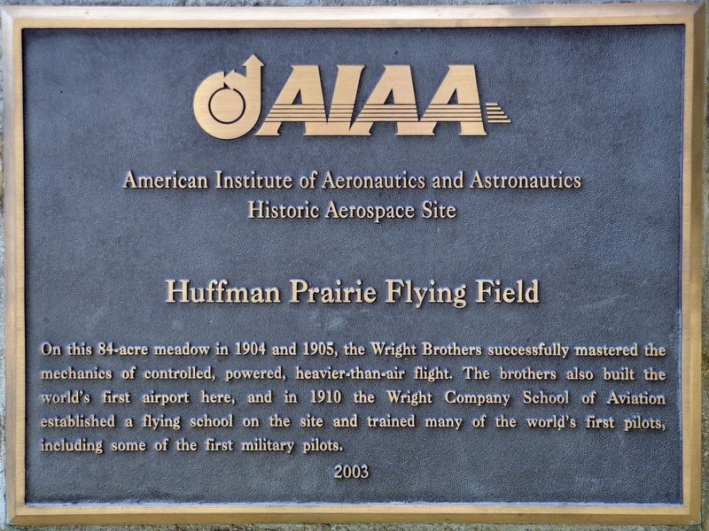 Huffman Prairie Flying Field Marker image. Click for full size.