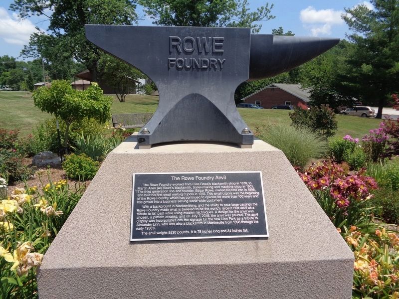 The Rowe Foundry Anvil Marker image. Click for full size.