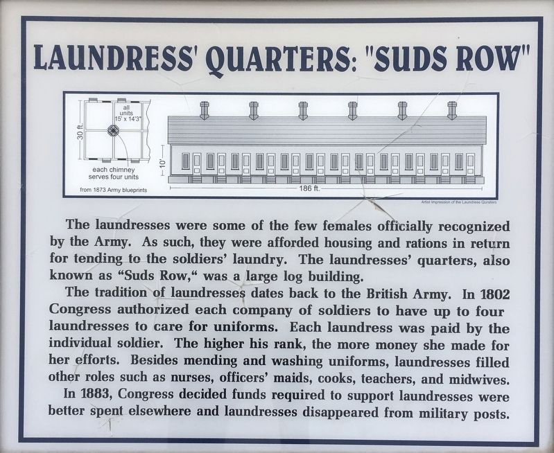 Laundress' Quarter: "Suds Row" Marker image. Click for full size.