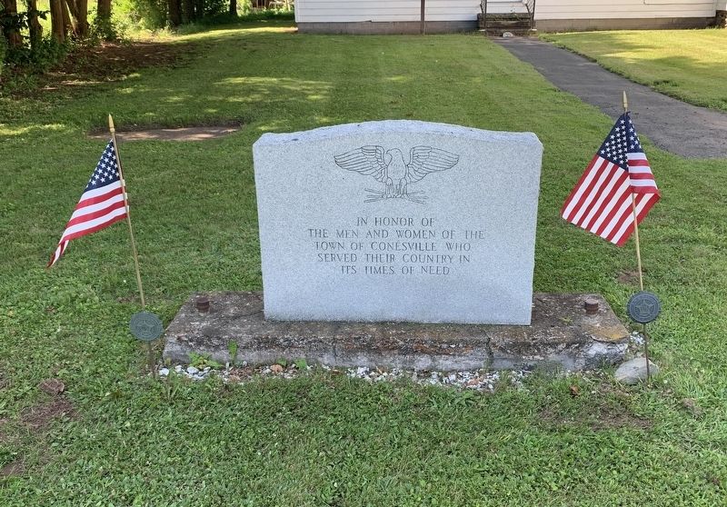 Town of Conesville Veterans Memorial. Click for full size. Town of Conesville Veterans Memorial image. Click for full size.