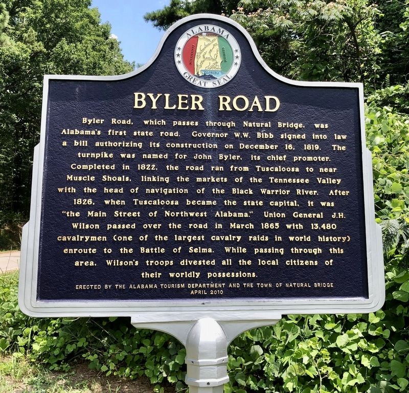 Byler Road Marker image. Click for full size.