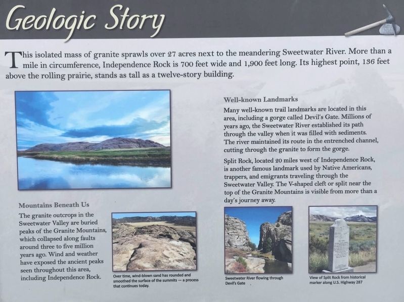 Geologic Story Marker image. Click for full size.
