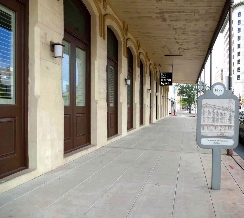 The sidewalk of the Heidenheimer-Hunter Building image. Click for full size.