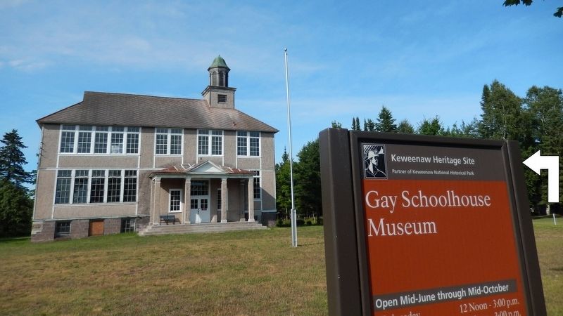 Gay Schoolhouse Historical Museum Marker image. Click for full size.