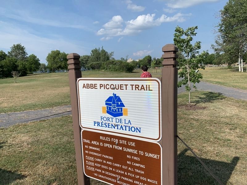 Abbe Picquet Trail Marker image. Click for full size.