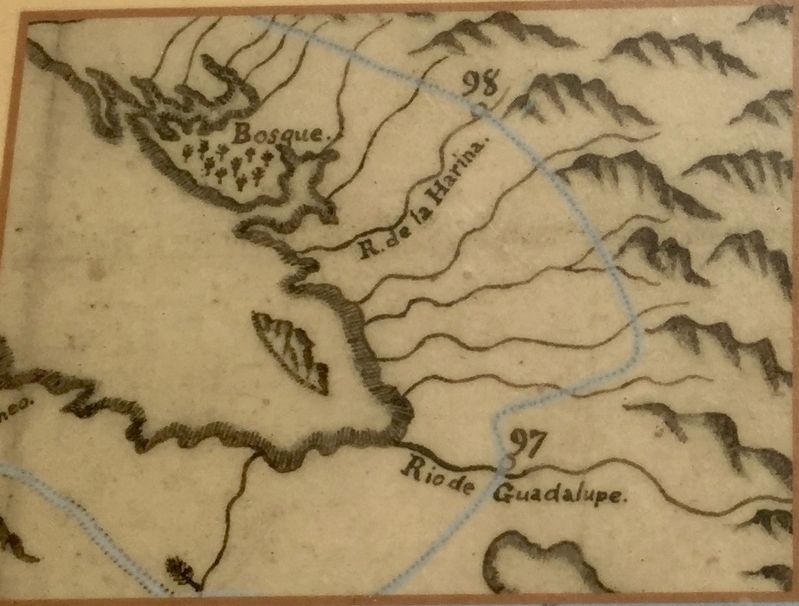 Marker detail: Map of DeAnza route in vicinity of marker image. Click for full size.