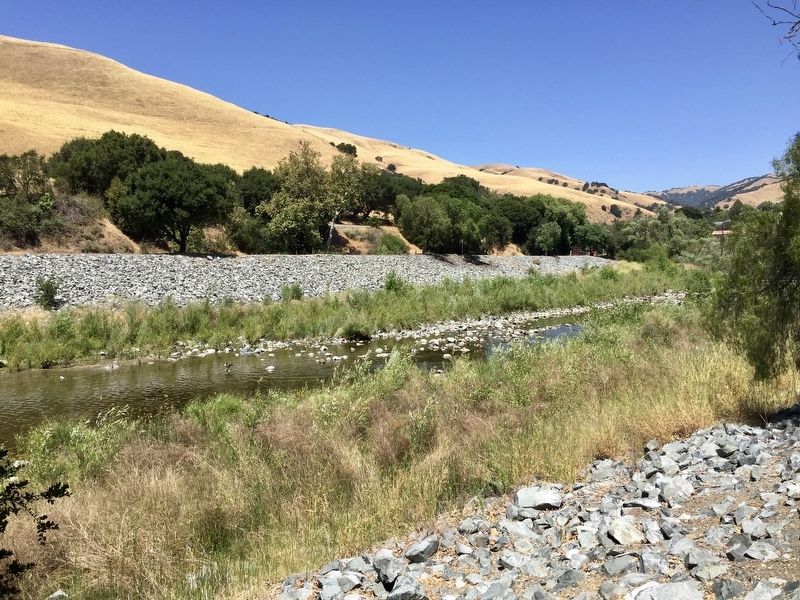 Alameda Creek (taken from near the marker) image. Click for full size.