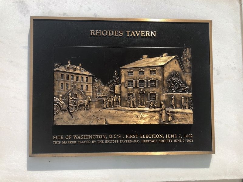 Rhodes Tavern Marker image. Click for full size.
