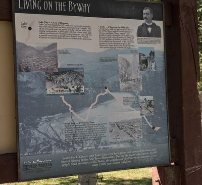 Living on the Byway Marker image. Click for full size.