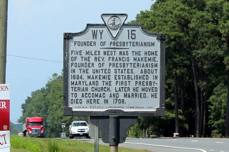 Founder of Presbyterianism Marker after post mount repair.. Click for full size. Founder of Presbyterianism Marker after post mount repair. image. Click for full size.