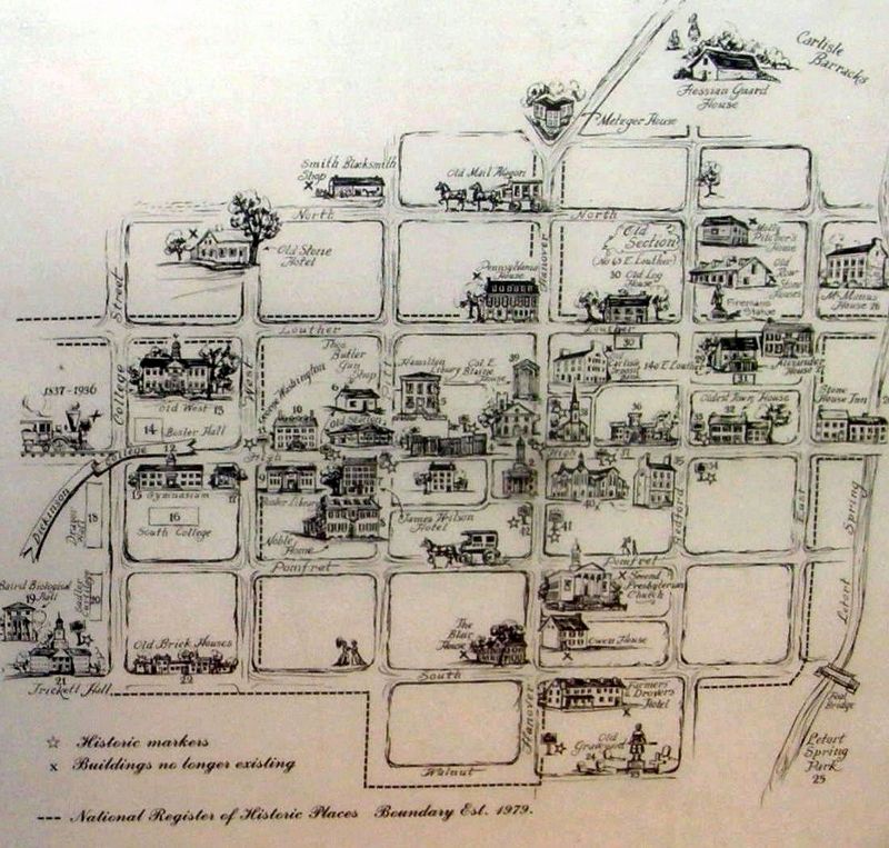 Historical Directory of Carlisle Map image. Click for full size.
