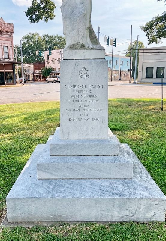 Claiborne Parish Confederate Monument (reverse) image. Click for full size.