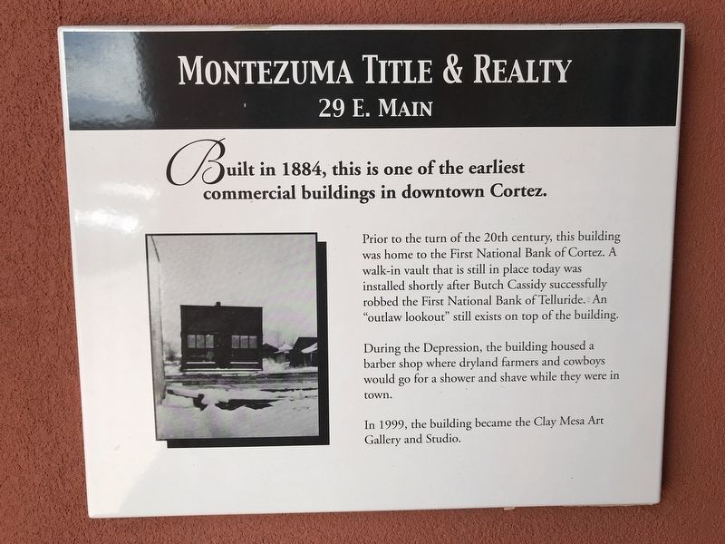 Montezuma Title & Realty Marker image. Click for full size.