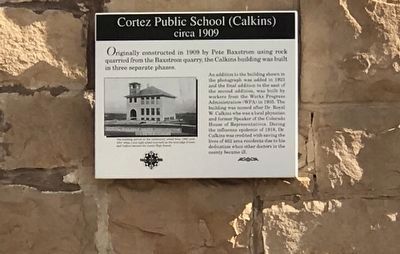 Cortez Public School (Calkins) Marker image. Click for full size.