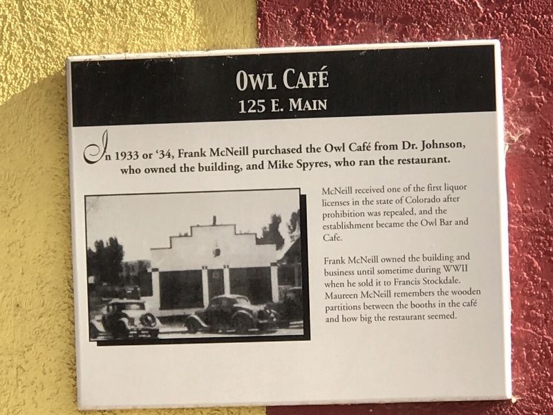 Owl Café Marker image. Click for full size.
