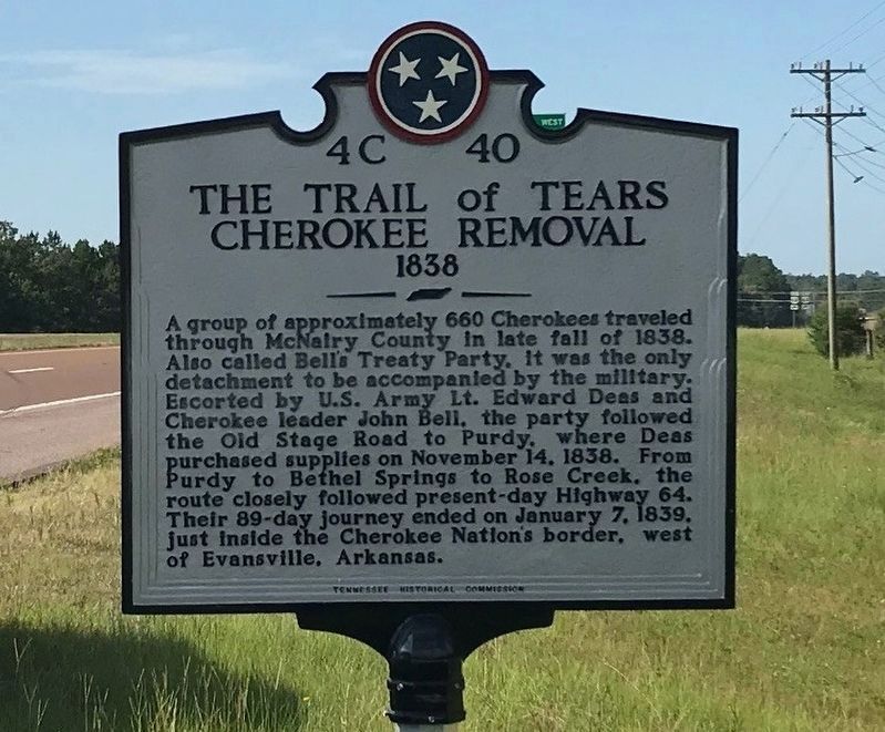 The Trail of Tears Marker image. Click for full size.