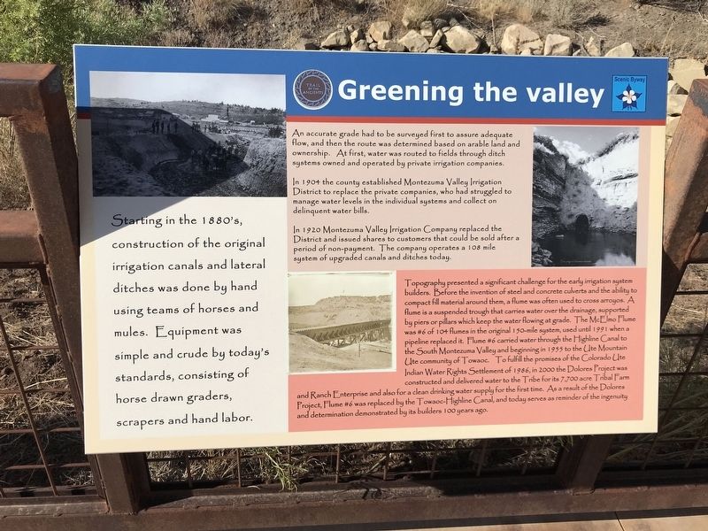 Greening the Valley Marker image. Click for full size.