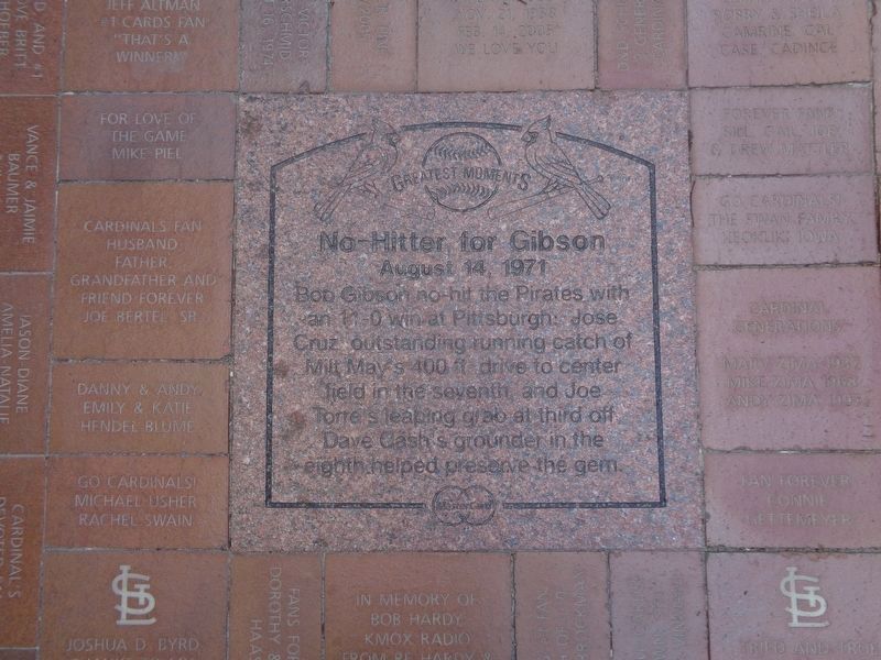 No-Hitter for Gibson Marker. Click for full size. No-Hitter for Gibson Marker image. Click for full size.