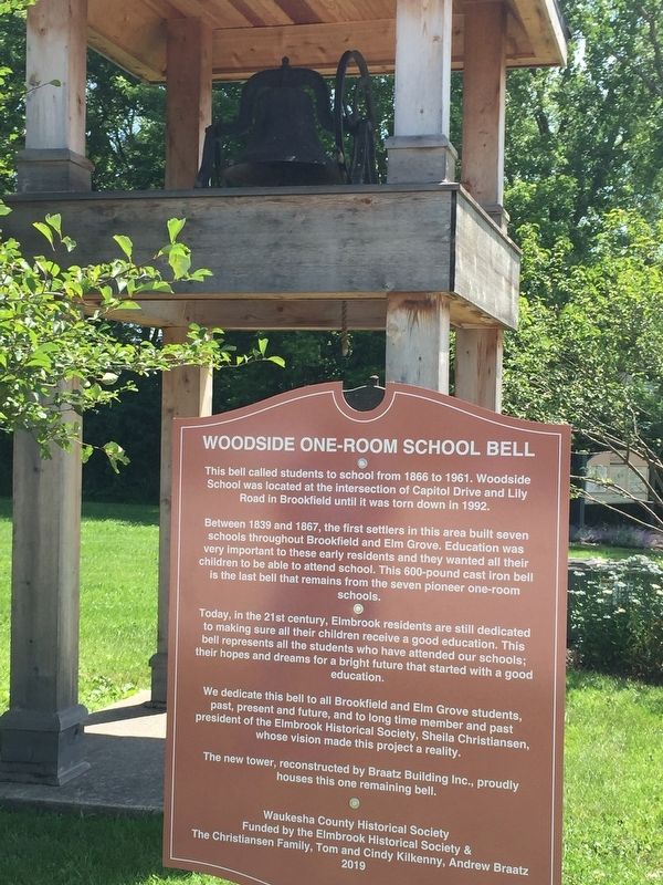 Woodside School Bell image. Click for full size.
