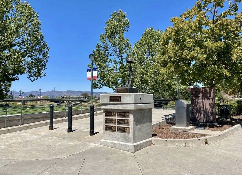Napa County Iraq and Afghanistan War Memorial - wide view image. Click for full size.