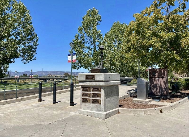 Napa County Iraq and Afghanistan War Memorial - wide view image. Click for full size.