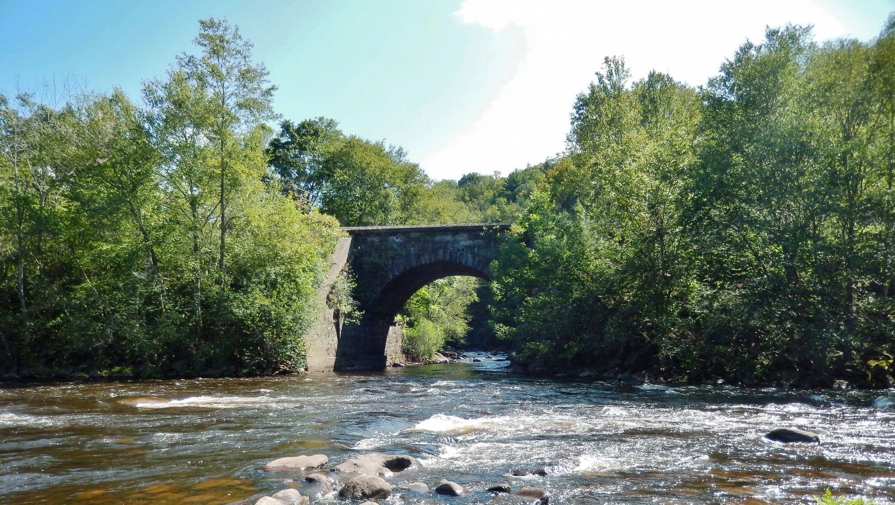 Lehigh River, Mud Run, and old Railroad Bridge image. Click for full size.