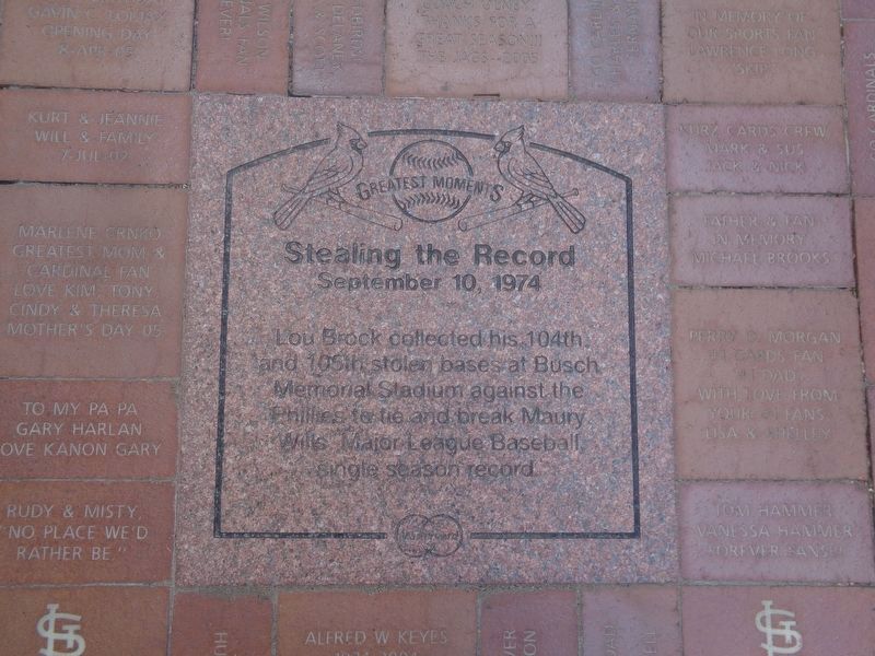 Stealing the Record Marker. Click for full size. Stealing the Record Marker image. Click for full size.