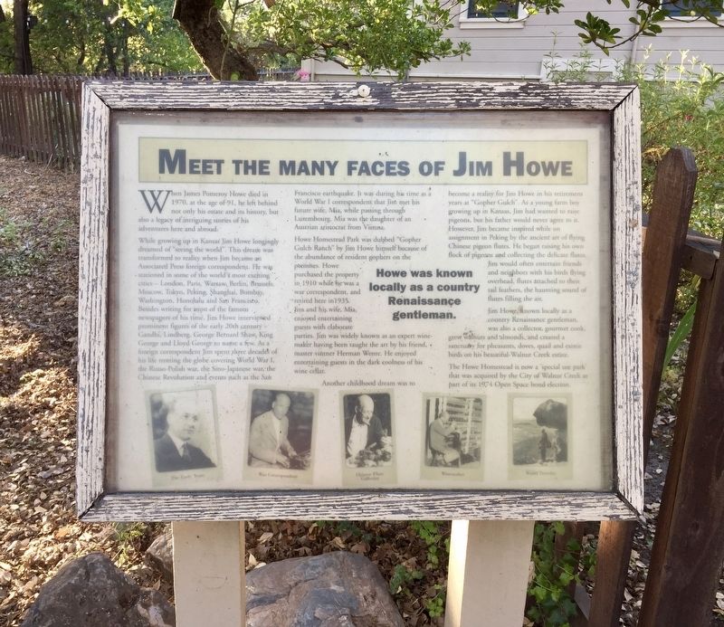 Meet the Many Faces of Jim Howe Marker image. Click for full size.