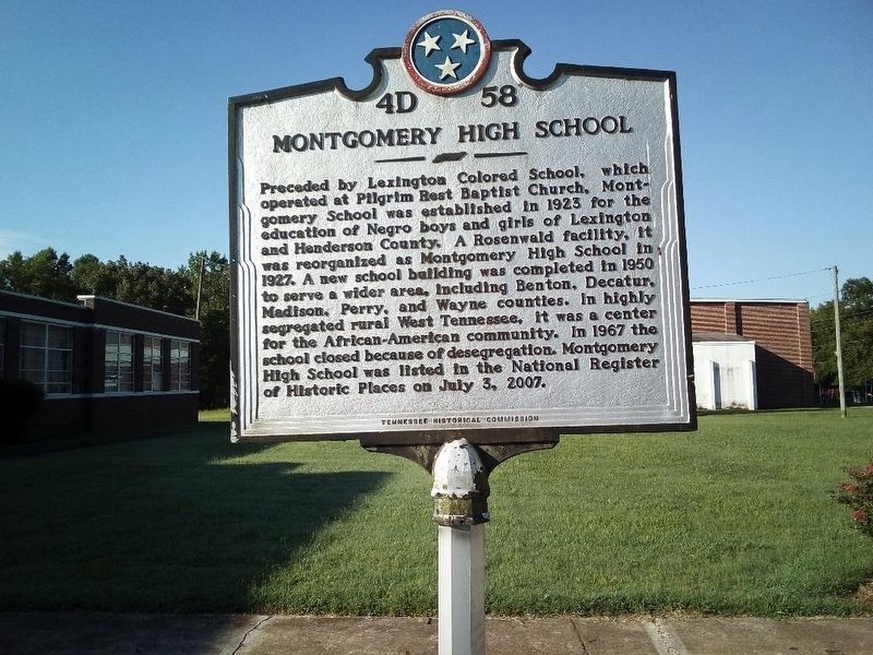 Montgomery High School Marker image. Click for full size.