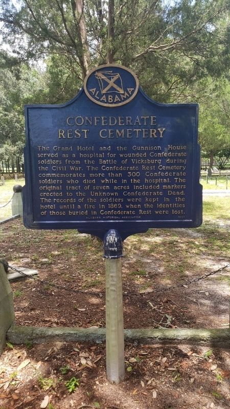 Confederate Rest Cemetery Marker image. Click for full size.