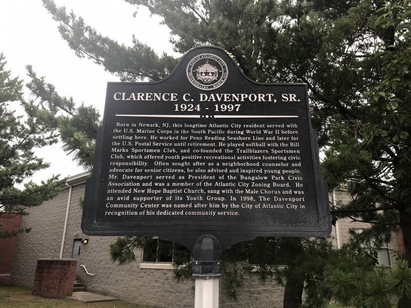 Clarence C. Davenport, Sr. Marker image. Click for full size.