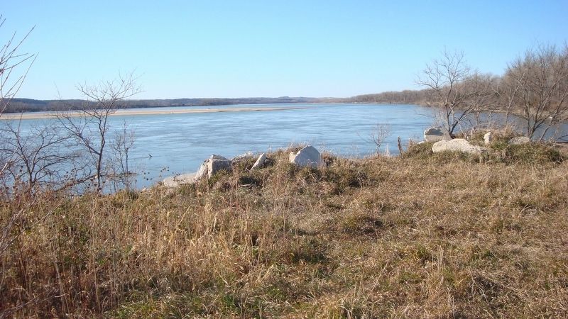 What remains of Audubon Point on the Missouri River image. Click for full size.