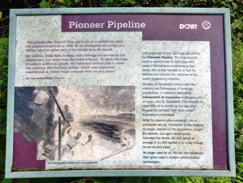 Pioneer Pipeline Marker image. Click for full size.